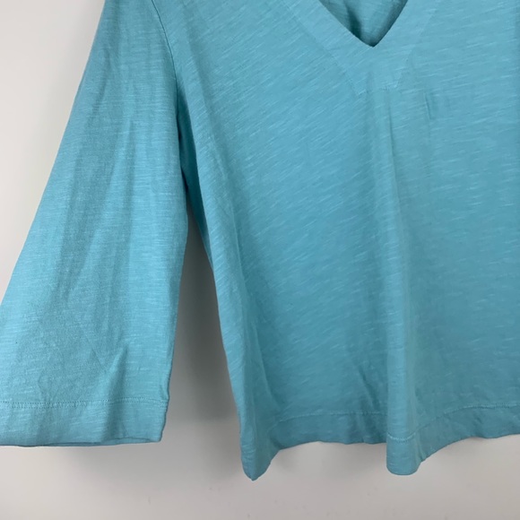 Anthropologie t.la v neck quarter sleeve tunic top - Picture 4 of 8